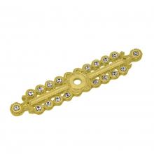 Carpe Diem Hardware 1840R-3 - Cache Ii Swing Tissue Reeded Ring Left w/ Swarovski Crystals