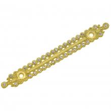Carpe Diem Hardware 1852R-3 - Cache Ll Large Swing Tissue Reeded Ring Left w/ 42 Rivoli Swarovski Crystals