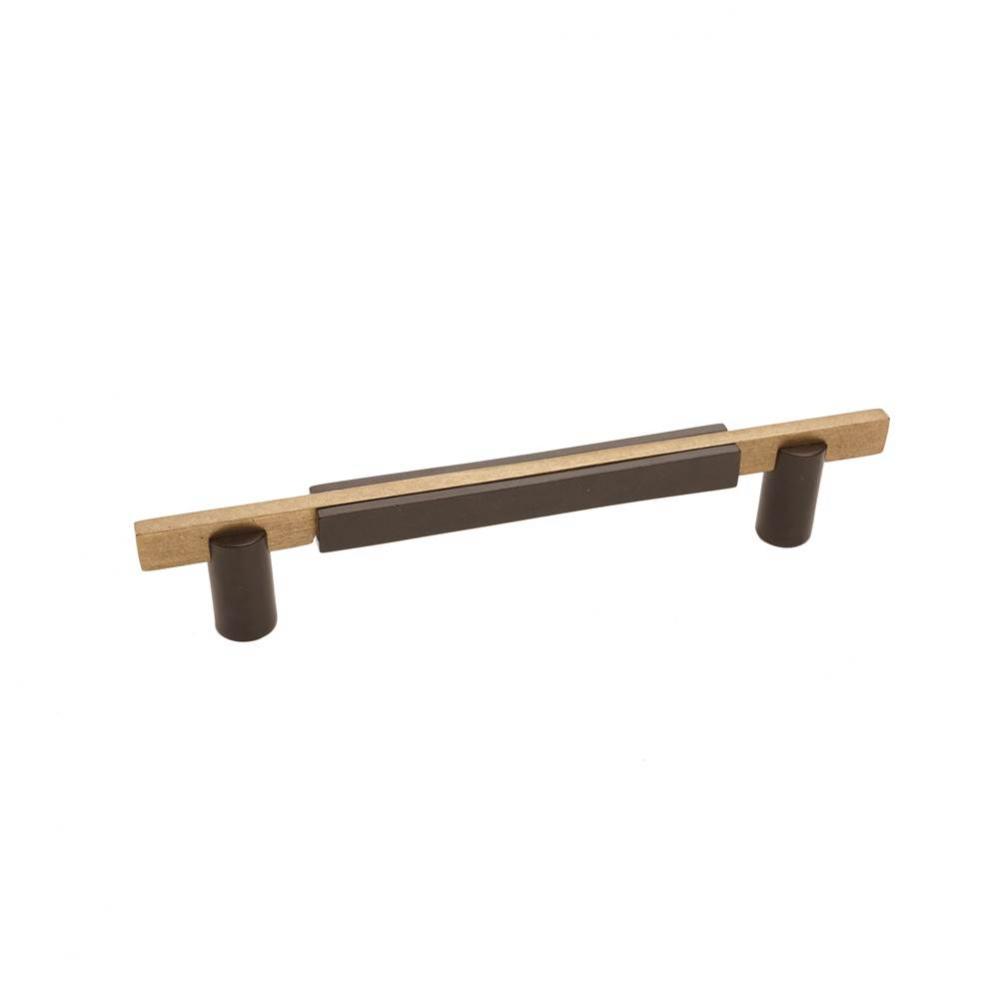 Contemporary Round Base Handle, Espresso Champagne