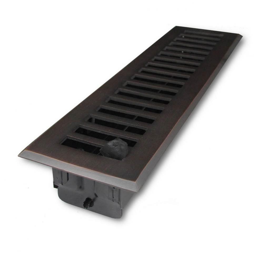 Cast Brass Vent - Any Style/Finish - 2-1/4'' x 10'', Oil Rubbed Bronze