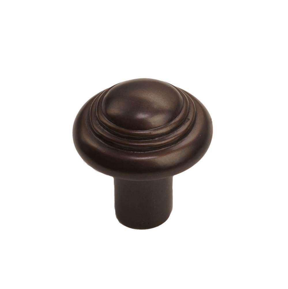 Button Round Knob, Espresso