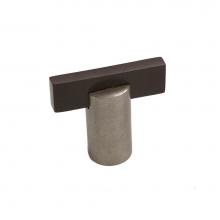 Coastal Bronze 01-801-PE - Contemporary T-Knob Round Base, Platinum Espresso