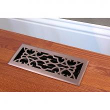 Coastal Bronze 03-410-C-15 - Cast Brass Vent - Any Style/Finish - 4'' x 10'', Brushed Nickel