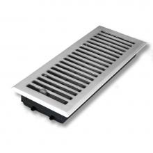 Coastal Bronze 04-410-C-15 - Cast Brass Vent - Any Style/Finish - 4'' x 10'', Brushed Nickel