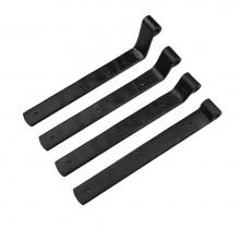 Coastal Bronze S2-103-19 - Arch Strap - 10'' Long - 2-1/4'' Offset, Black