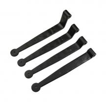 Coastal Bronze S2-303-19 - Bean Strap - 10'' Long - 2-1/4'' Offset, Black