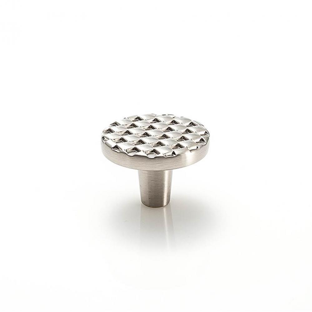 Argyle Round Knob 1 1/2 Inch - Satin Nickel