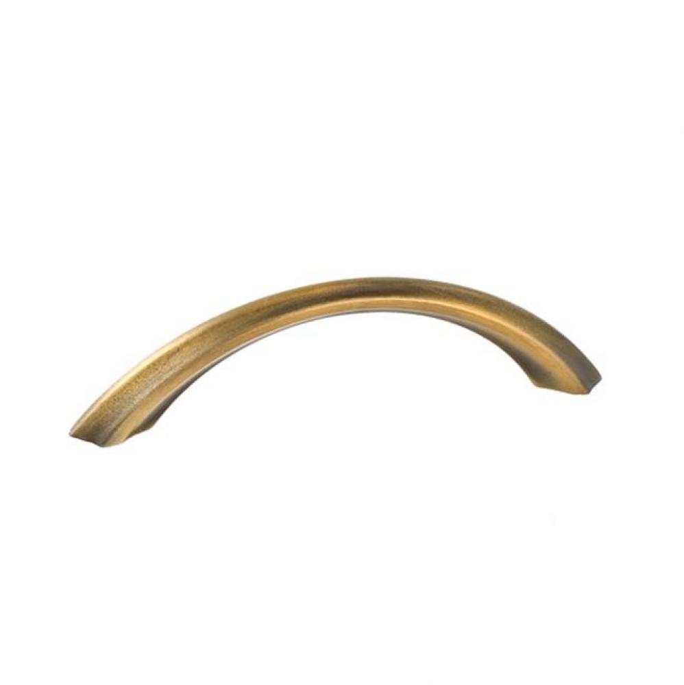 Forged 2 Small Square Pull 4 1/4 Inch (c-c) - Antique Brass