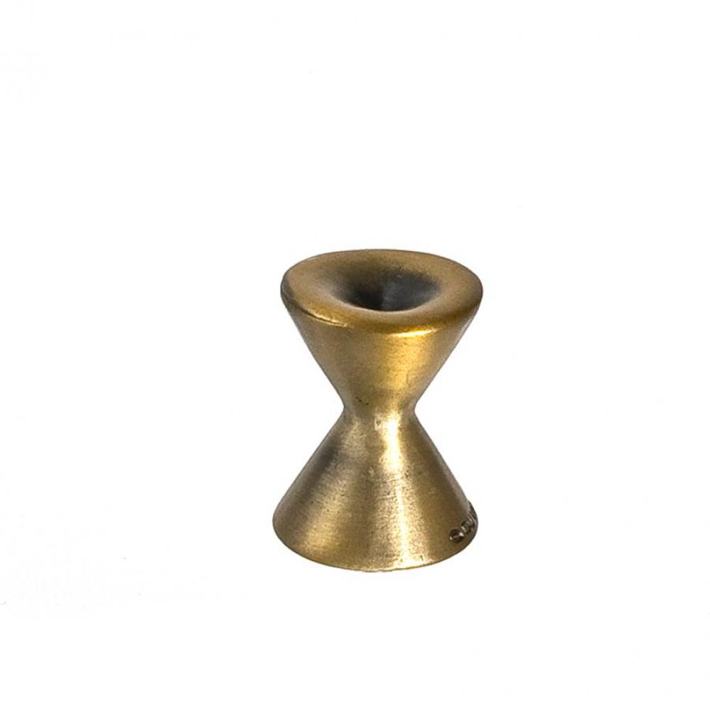 Forged 2 Med Round Knob 7/8 Inch - Antique Brass