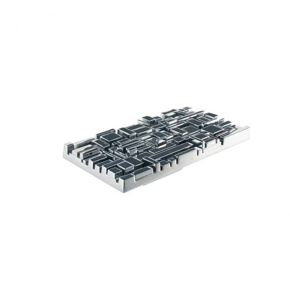 Offset Rectangle Pull 1 Inch (c-c) - Polished Chrome