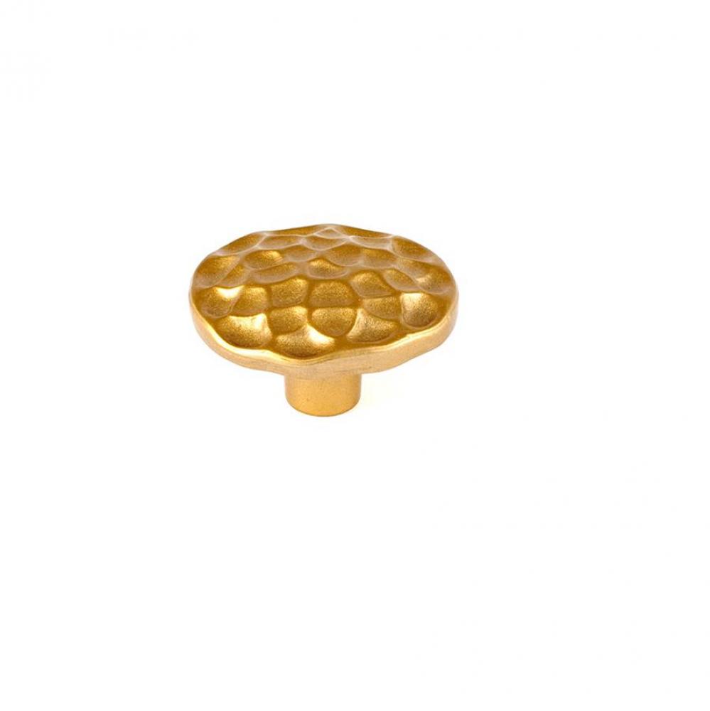 Pomegranate Round Knob 1 3/4 Inch - Satin Brass