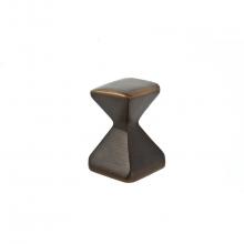 Du Verre DVFC33-ORB - Forged 2 Small Square Knob 5/8 Inch - Oil Rubbed Bronze