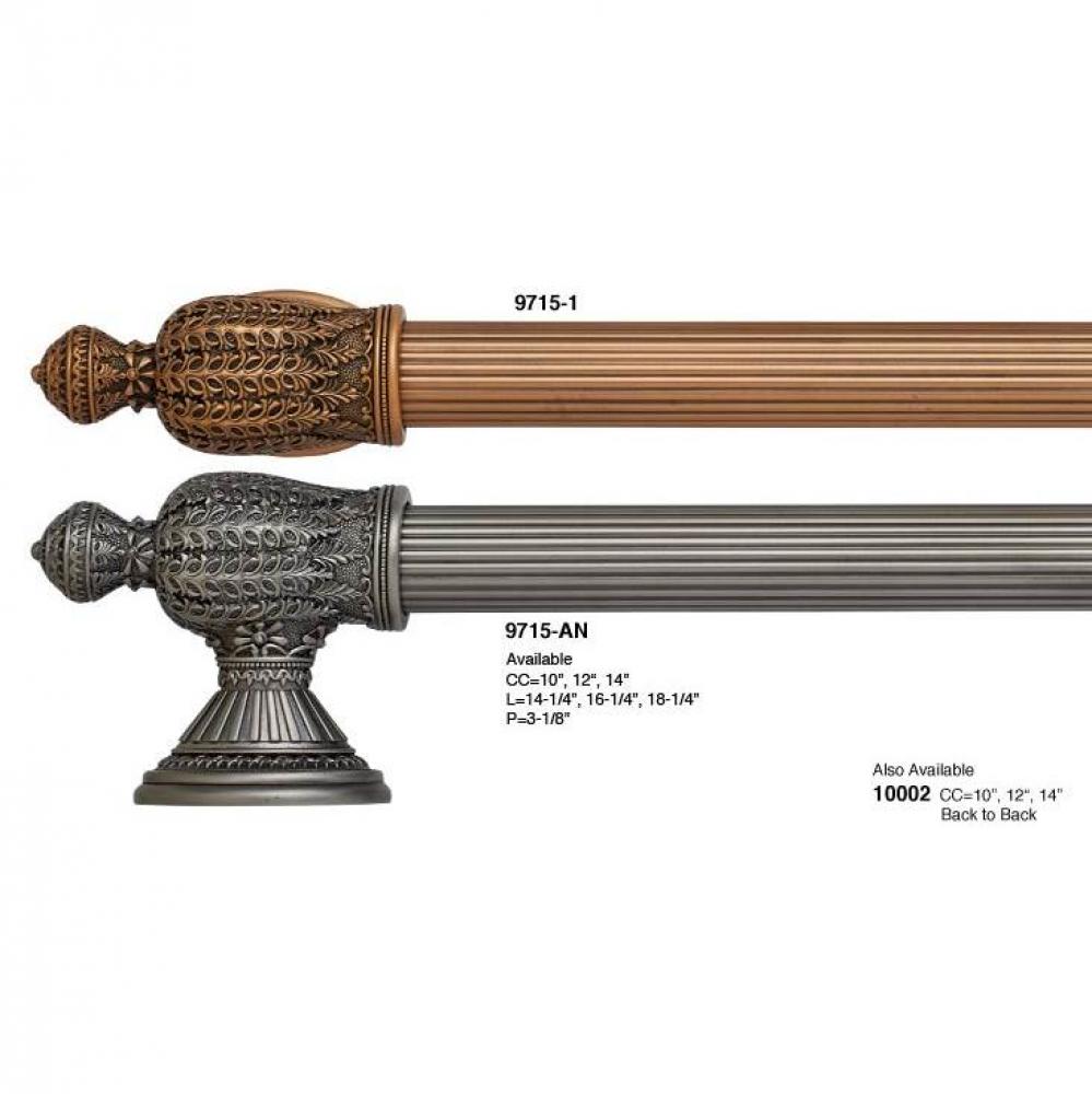TOULOUSE BACK TO BACK; 1'' DIAMETER HANDLE