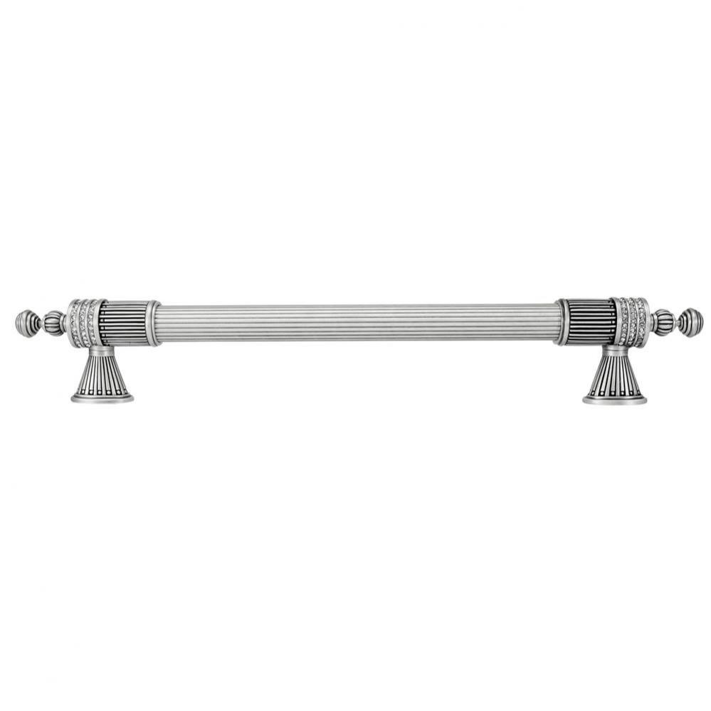14'' C To C Chesapeake Appliance Pull; Clear Crystal; Matte Silver Finish