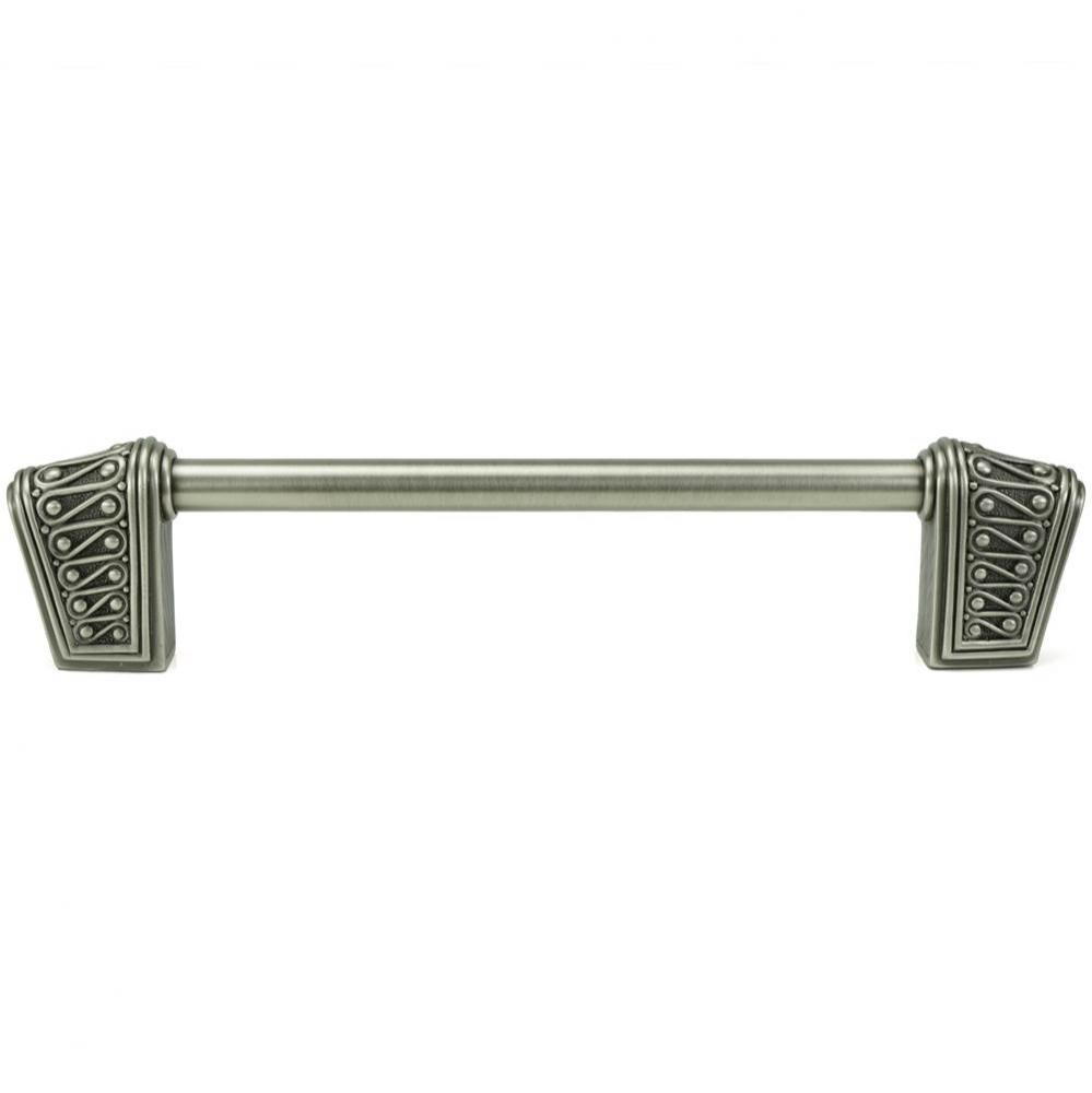 Rivoli 6'' CC Pull; Antique Nickel Plate