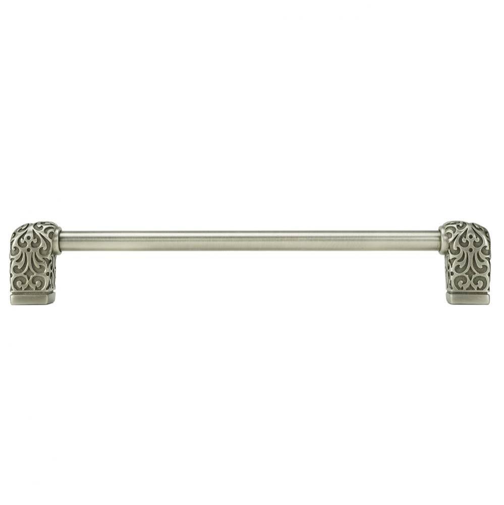 Via Veneto 8'' Cc Pull; Antique Nickel Plate