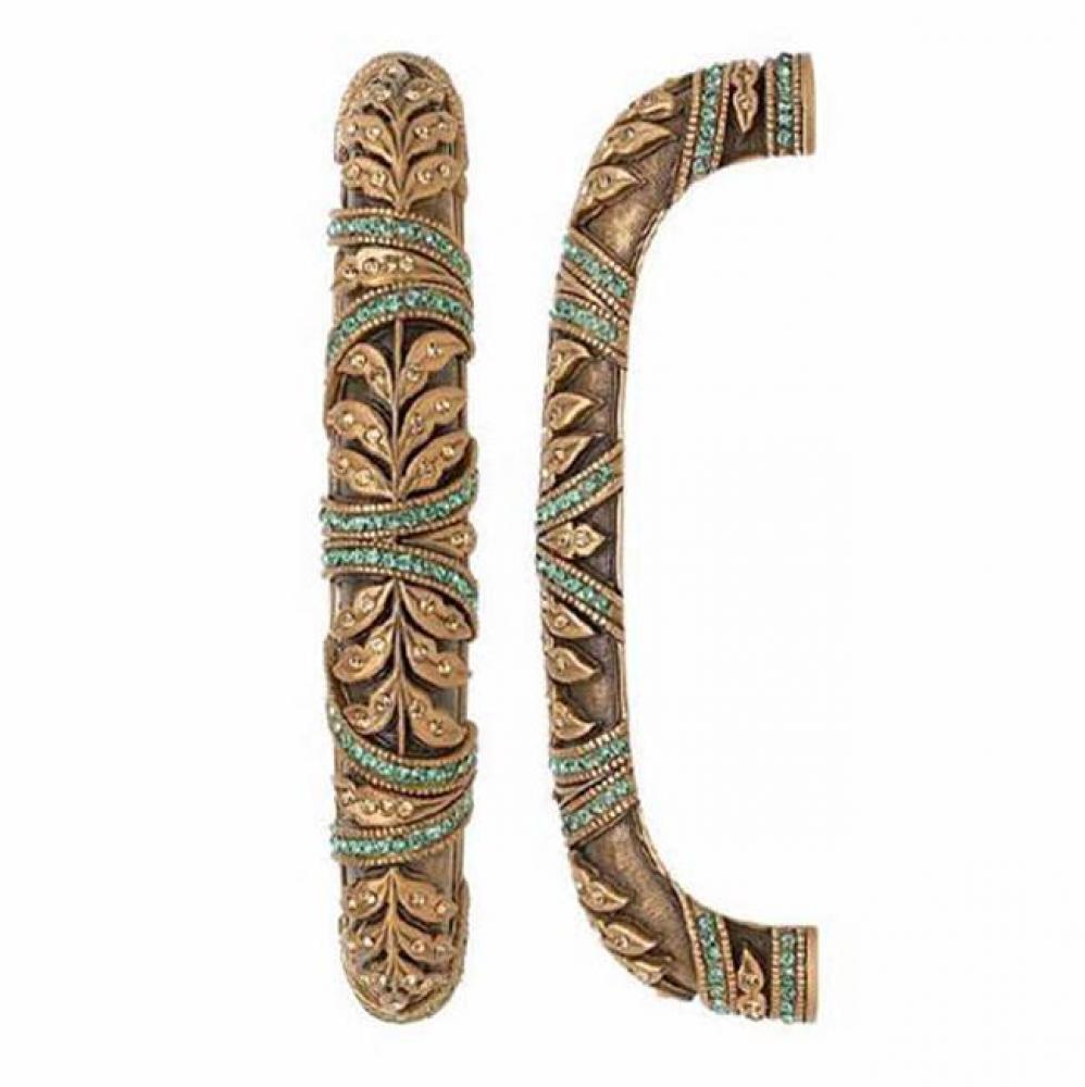 HAMPTON PULL; ERINITE GREEN & LT COLORADO TOPAZ CRYSTAL