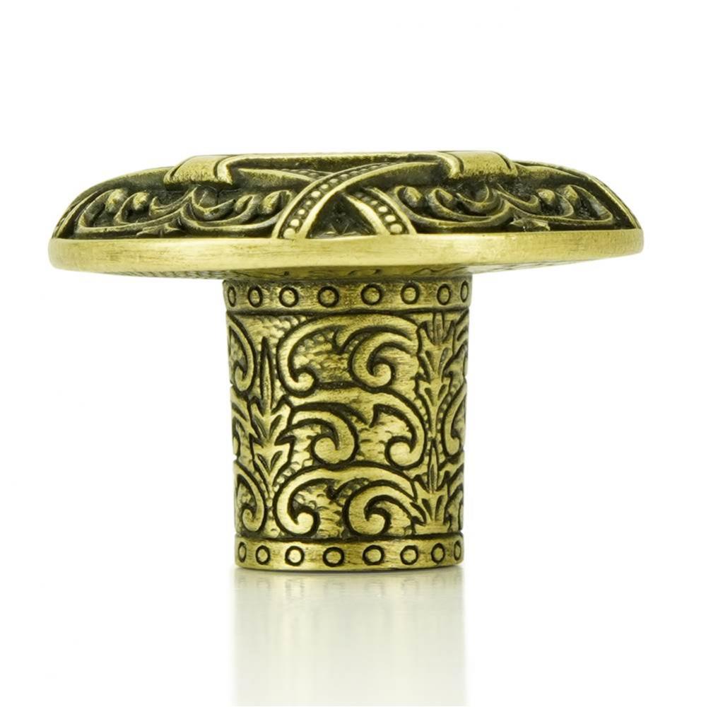 Portsmouth Knob Artisan Brass Finish