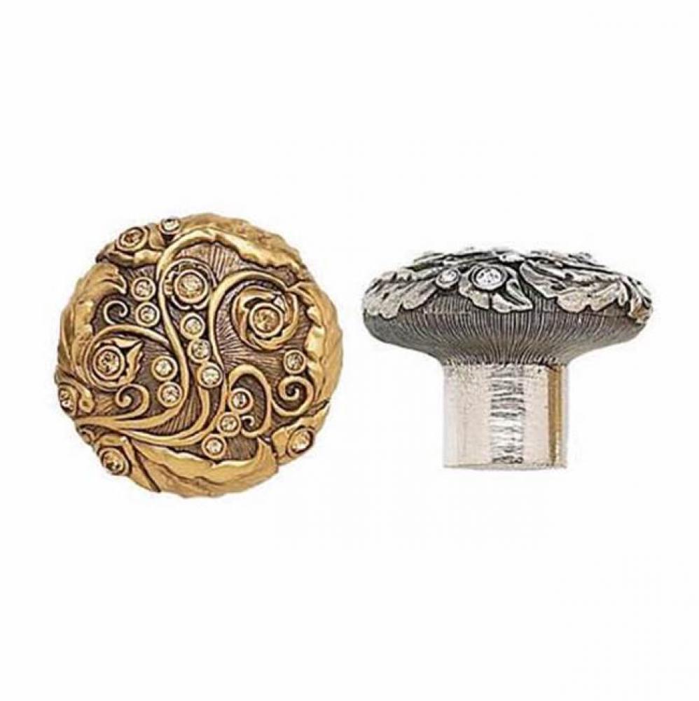 KNOB w/ PERIDOT & LT COLORADO CRYSTAL & JONQUIL