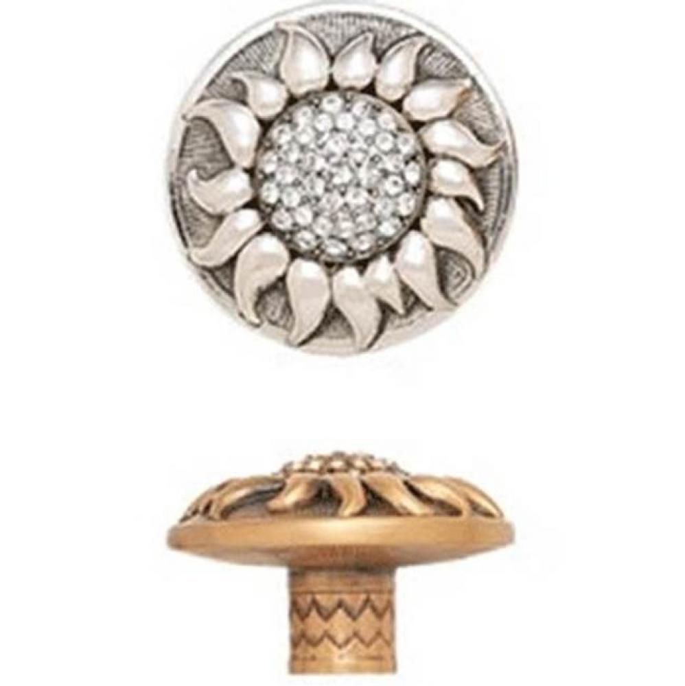 SUNFLOWER KNOB w/ LT COLORADO CRYSTAL