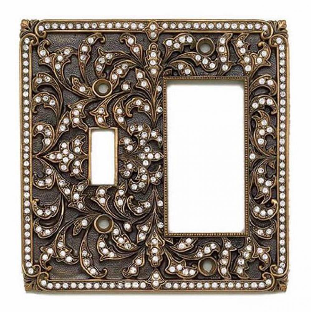 SINGLE GFI/SINGLE TOGGLE; CLEAR CRYSTAL