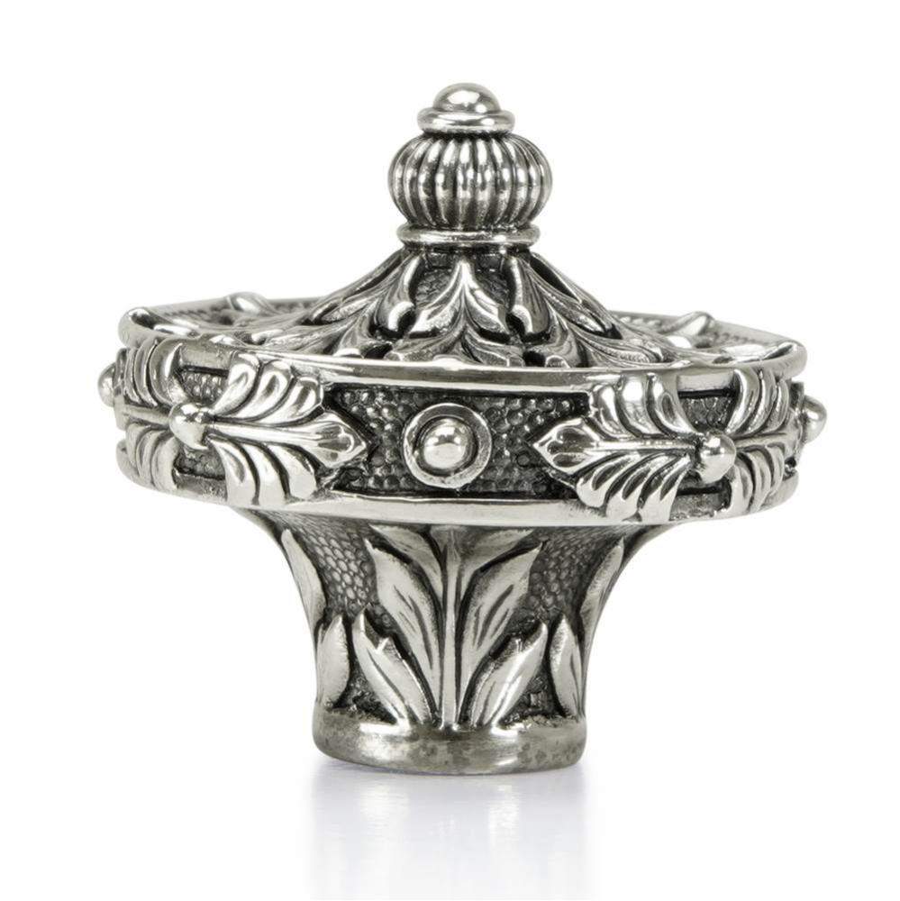 Nantucket Knob Burnish Silver Finish