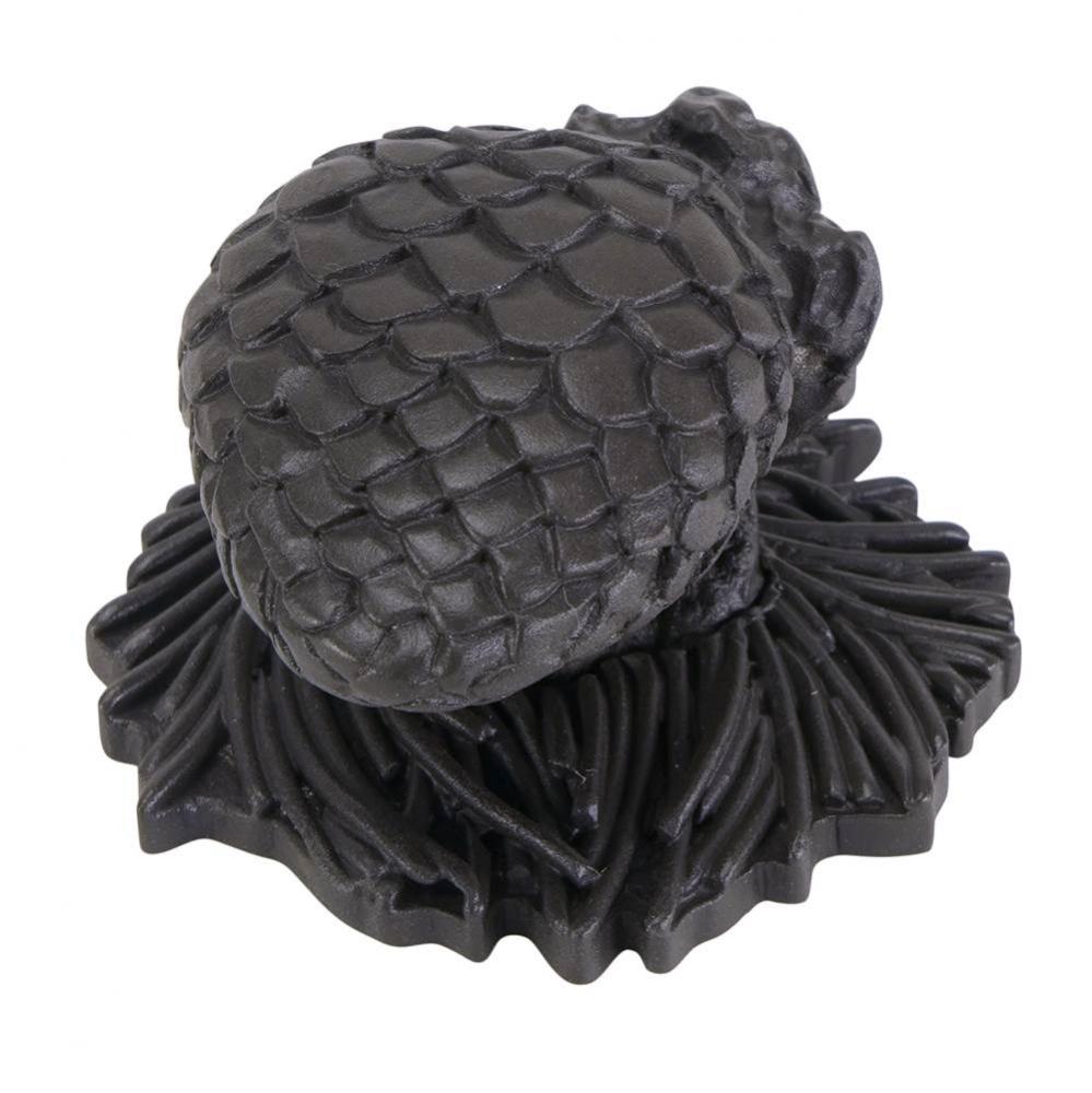 Arts and Craft Pinecone Knob In French Bronze Plate