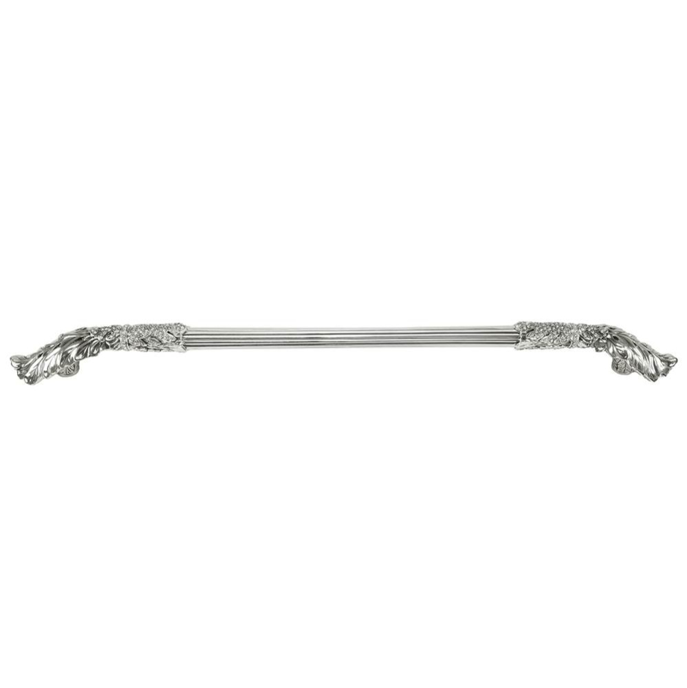 Edgar Berebi Louis Xv 18'' Center To Center Appliance Pulls Decorated With Clear Swarovs