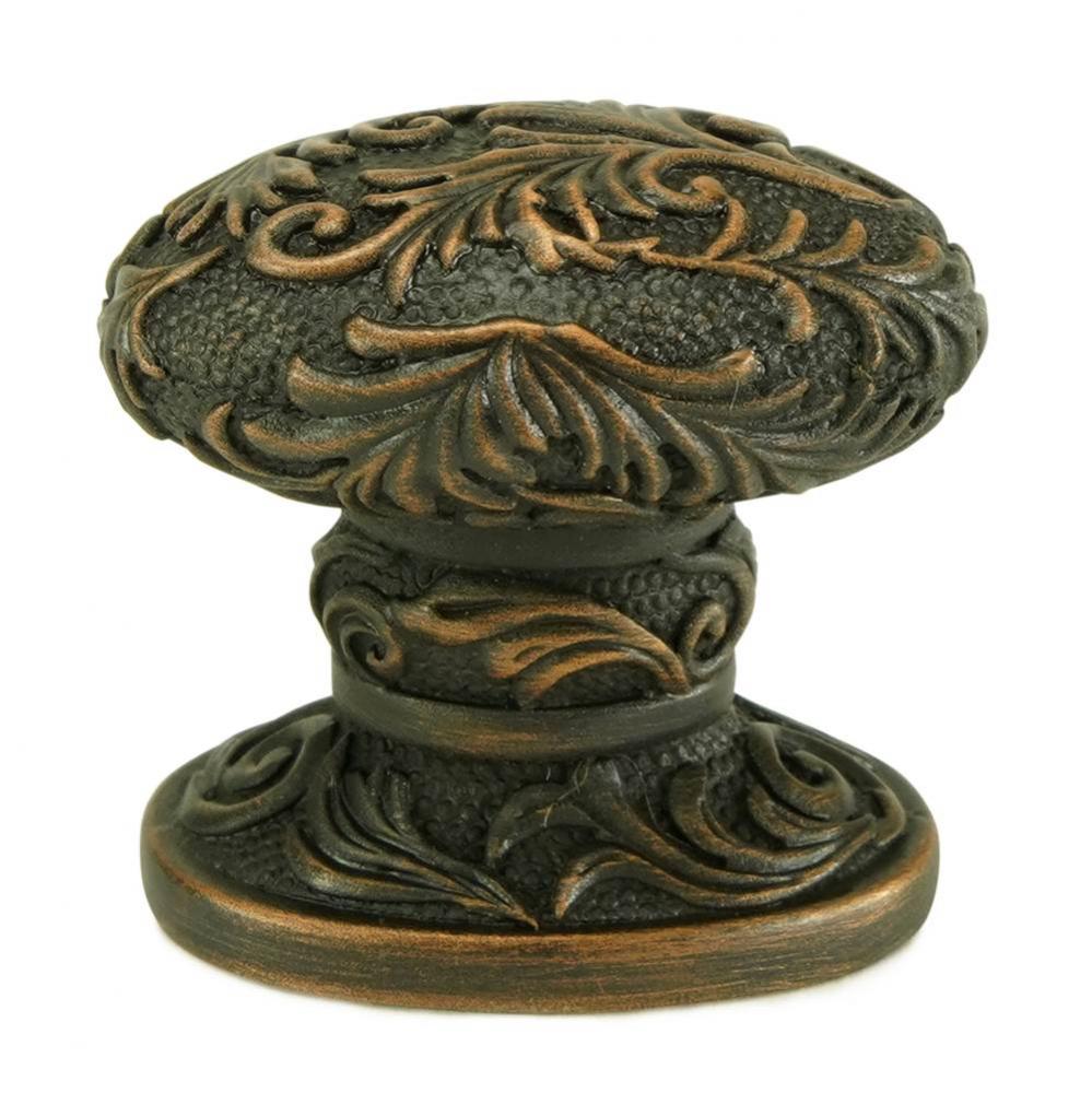 Glendale Oval Knob In Oiled Bronze Plate