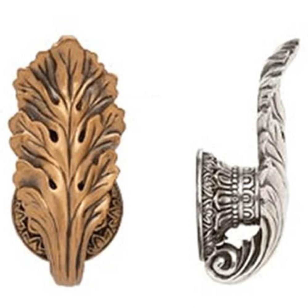 LOUIS XV KNOB WITH SMALL BACK PLATE
