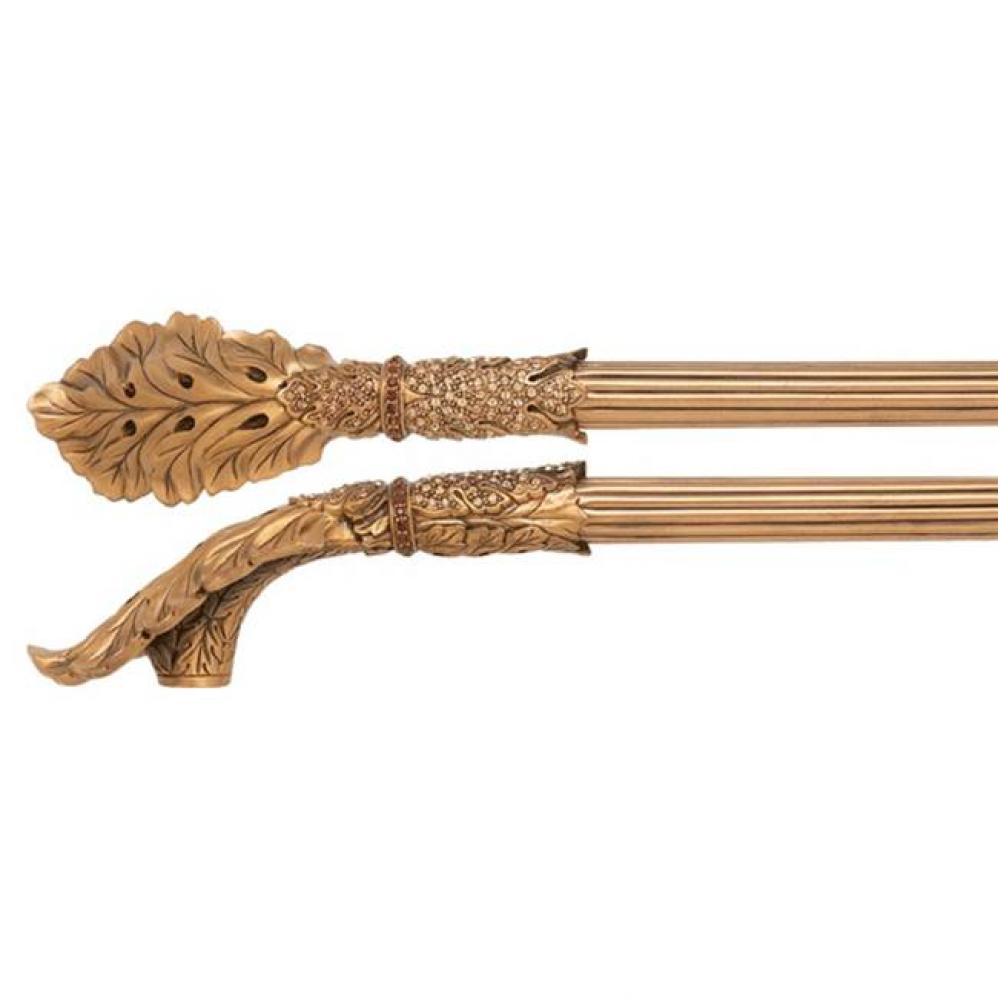 LOUIS XV APPLIANCE PULL; CLEAR CRYSTAL