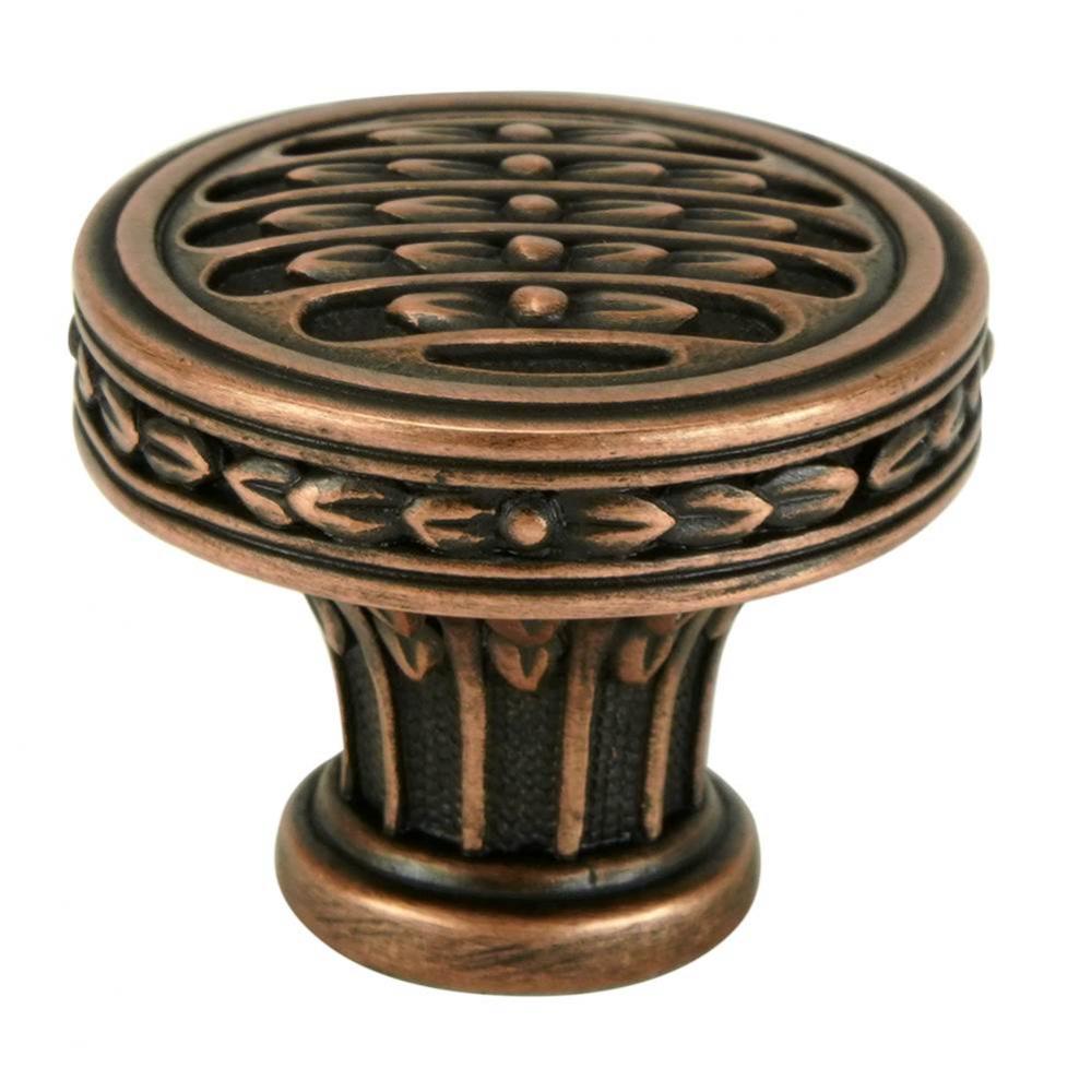 Edgar Berebi Astoria Knob In Artisan Copper Plate