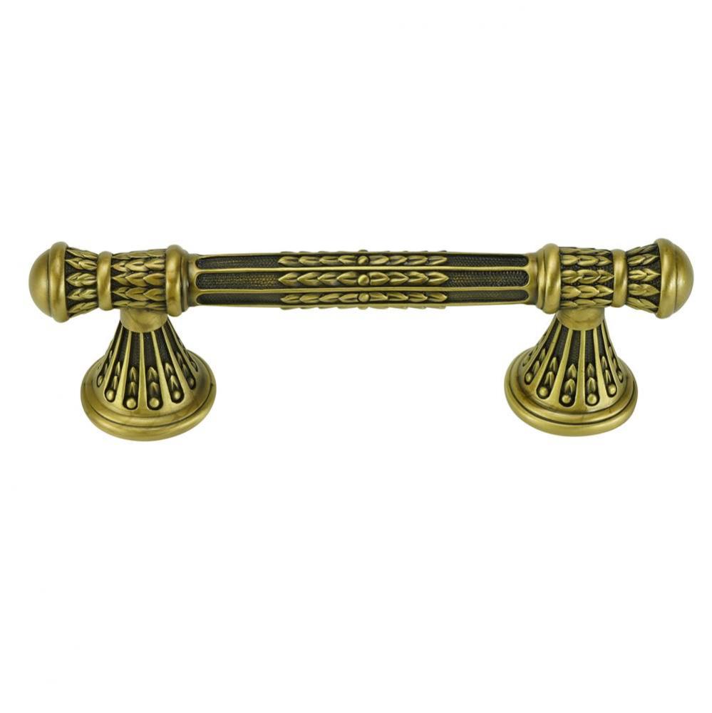 Edgar Berebi Astoria 3-1/2'' Center To Center Pull In Burnished Brass Plate