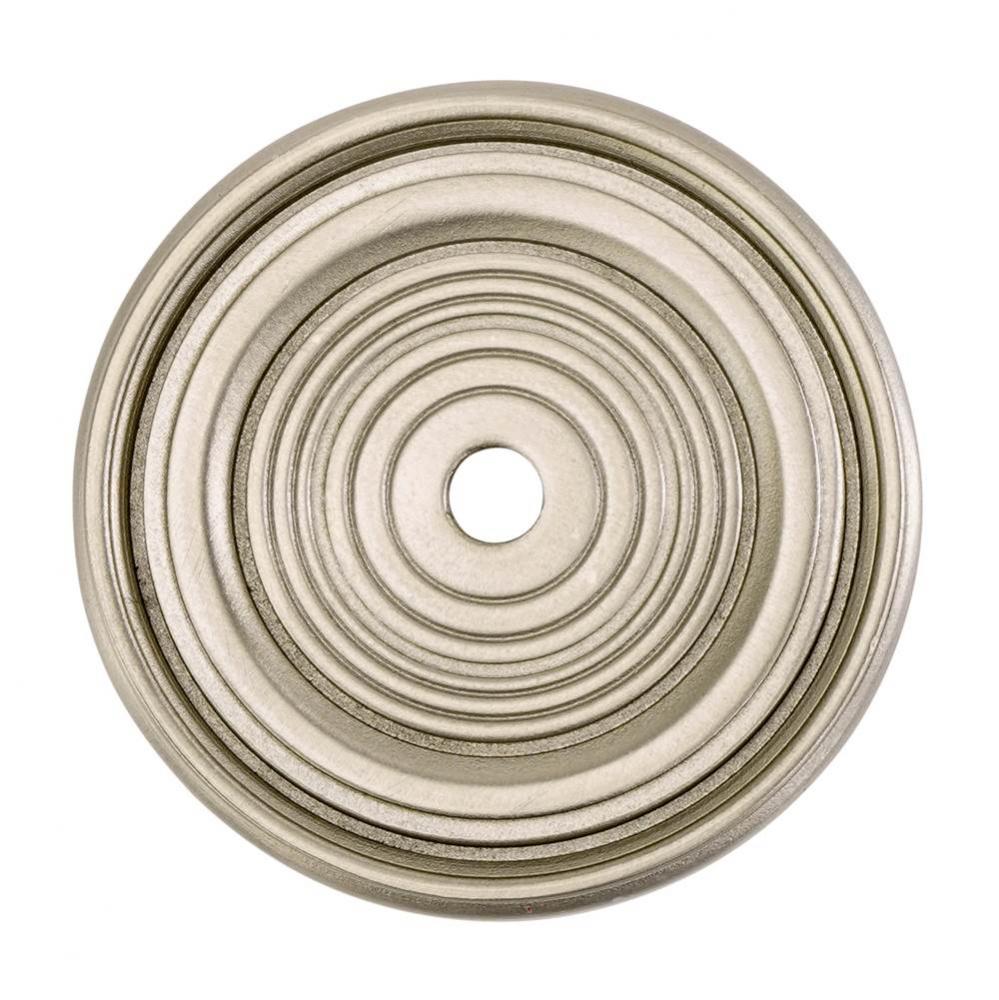 Chesapeake Round Back Plate; Satin Nickel Finish