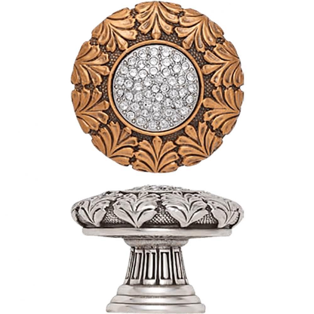 VERONA KNOB; CLEAR CRYSTAL