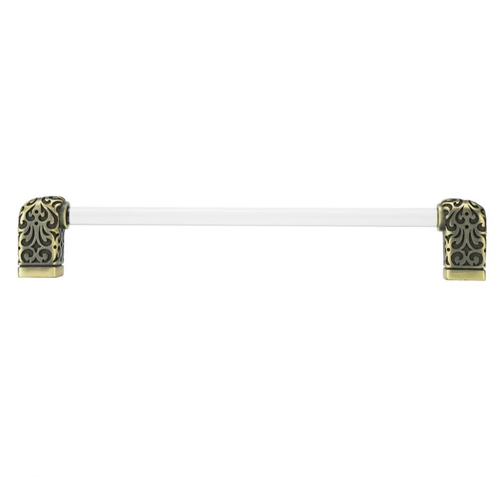 Via Veneto II 8'' cc pull;  Burnish Brass Plate
