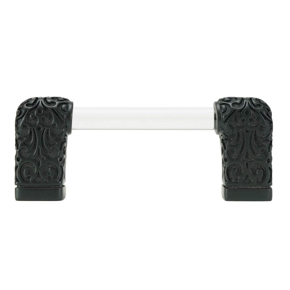 Via Veneto II 3'' cc knob-Pull; Matte Black