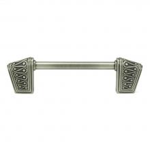 Edgar Berebi 101384/AN - Rivoli 4'' CC Knob-Pull; Antique Nickel Plate