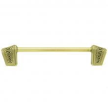 Edgar Berebi 101386/BB - Rivoli 6'' CC Pull; Burnish Brass Plate