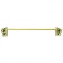 Edgar Berebi 101388/BB - Rivoli 8'' CC Pull; Burnish Brass Plate