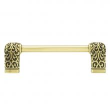 Edgar Berebi 101524/BB - Via Veneto 4'' Cc Knob-Pull; Burnish Brass Plate