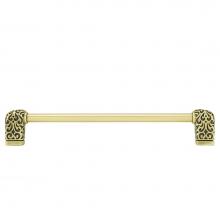 Edgar Berebi 102038/BB - Via Veneto 8'' Cc Pull; Burnish Brass Plate