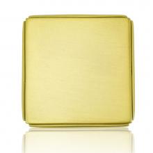 Edgar Berebi 10435FG - Halton Square Knob; Florentine Gold Finish