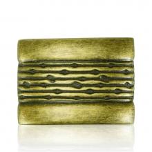 Edgar Berebi 10457AB - Dorado Rectangle Knob; Artisan Brass Finish