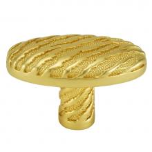 Edgar Berebi 10465SG - Edgar Berebi Adora Oval Knob In Satin Gold Plate