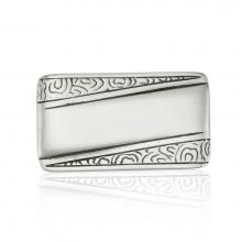 Edgar Berebi 10503MS - Chester Rectangle Knob; Matte Silver Finish