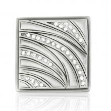 Edgar Berebi 10550MS - Evening Dress 3 Square Knob; Clear Crystal; Matte Silver Finish