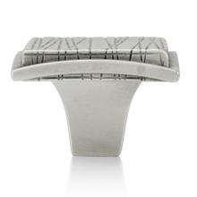 Edgar Berebi 10709BP - Etched Square Knob Burnish Pewter Finish