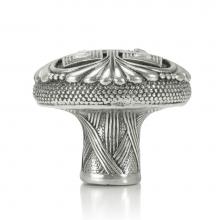 Edgar Berebi 7145/16 - Knob; Clear Crystal Burnish Silver Finish