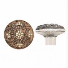 Edgar Berebi 7155/36 - KNOB; PERIDOT CRYSTAL/SEE BACK PLATE 8337